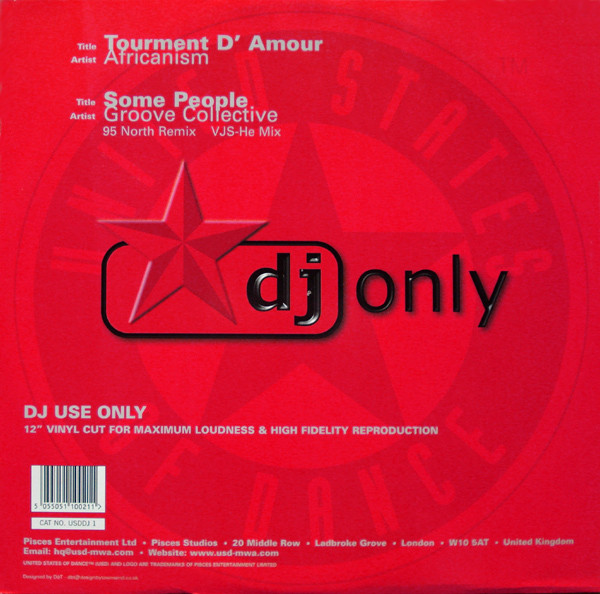 Africanism / Groove Collective - Tourment D'Amour / Some People (DJ Only Vol. 1) | United States Of Dance (USDDJ 1) - 2 Africanism / Groove Collective - Tourment D'Amour / Some People (DJ Only Vol. 1) | United States Of Dance (USDDJ 1) - 2