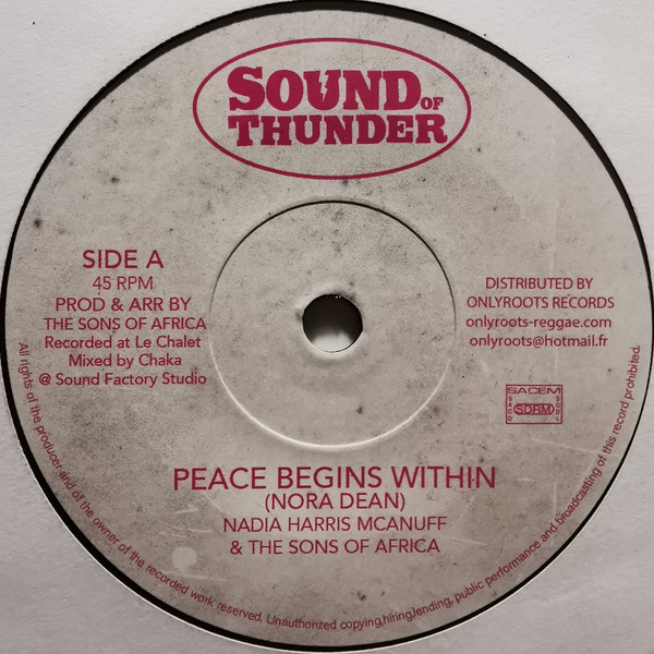 Nadia Harris Mcanuff & The Sons Of Africa - Peace Begins Within | Sound Of Thunder (SOT004) - main
