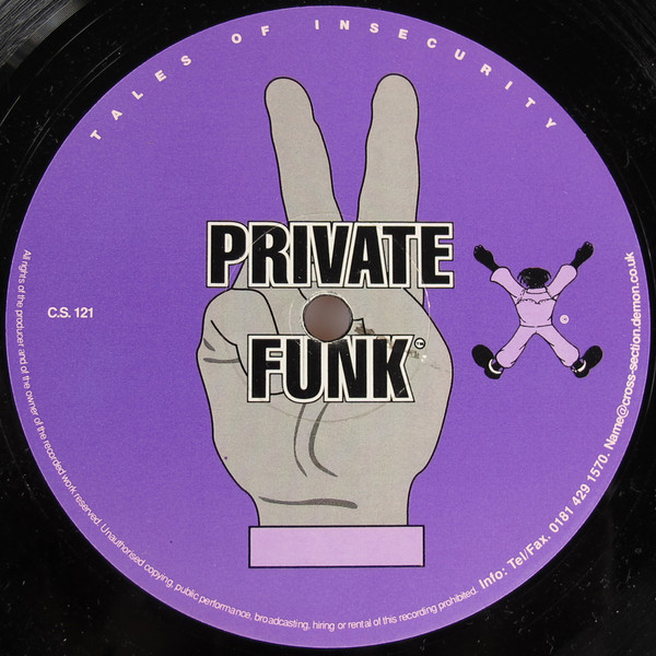Private Funk - Tales Of Insecurity | Cross Section Records (C.S. 121) - main
