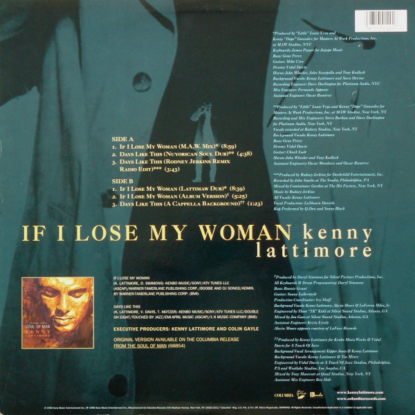 Kenny Lattimore - If I Lose My Woman | Columbia (44 79120) - 2