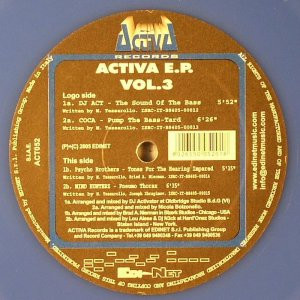 Various - Activa E.P. Vol. 3 | Activa Records (ACT052)