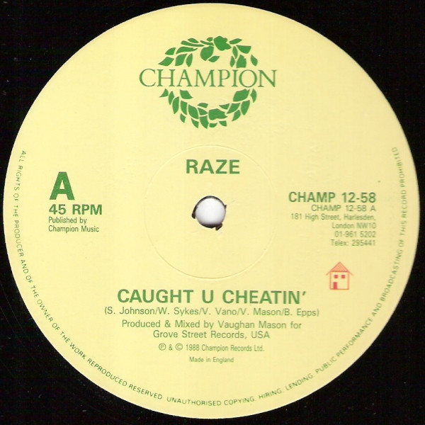 Raze - Caught U Cheatin' | Champion (CHAMP 12-58) - 3