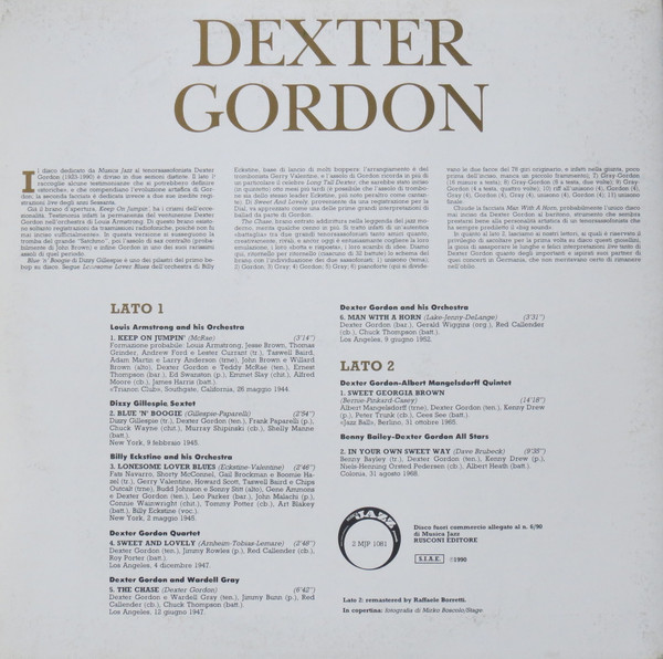 Dexter Gordon - Dexter Gordon | Musica Jazz (2 MJP 1081) - 2