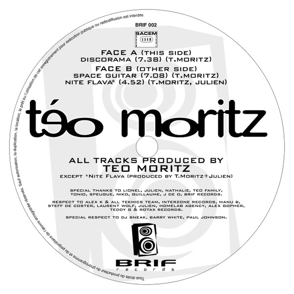 Teo Moritz - Discorama | Brif Records (BRIF 002)