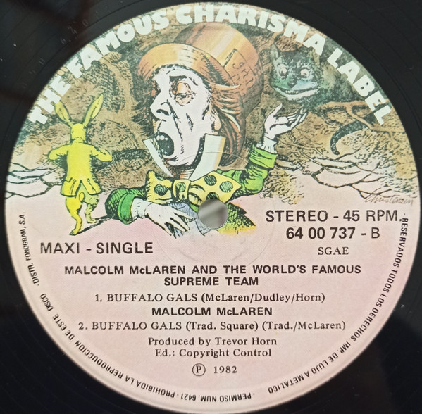 Malcolm McLaren And World's Famous Supreme Team - Buffalo Gals - Special Stereo Scratch Mix | Charisma (64 00 737 / 64 00 732) - 4