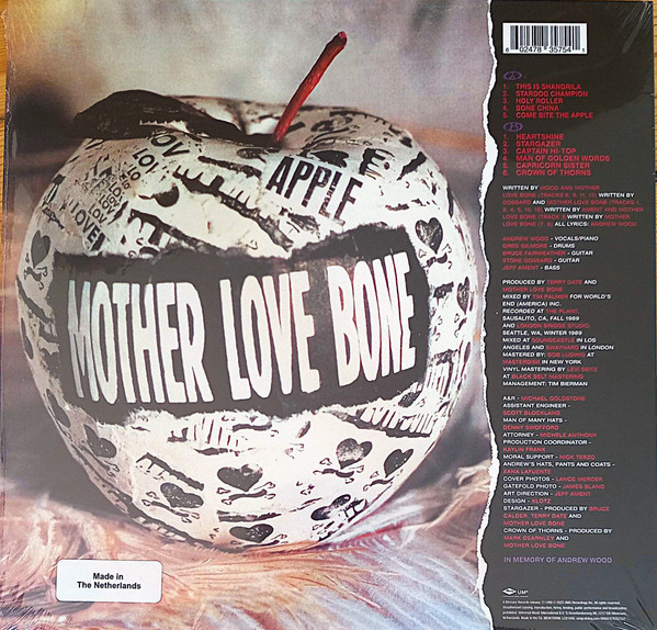 Mother Love Bone - Apple [Vinyl] | Mercury (00602478357541) - 3