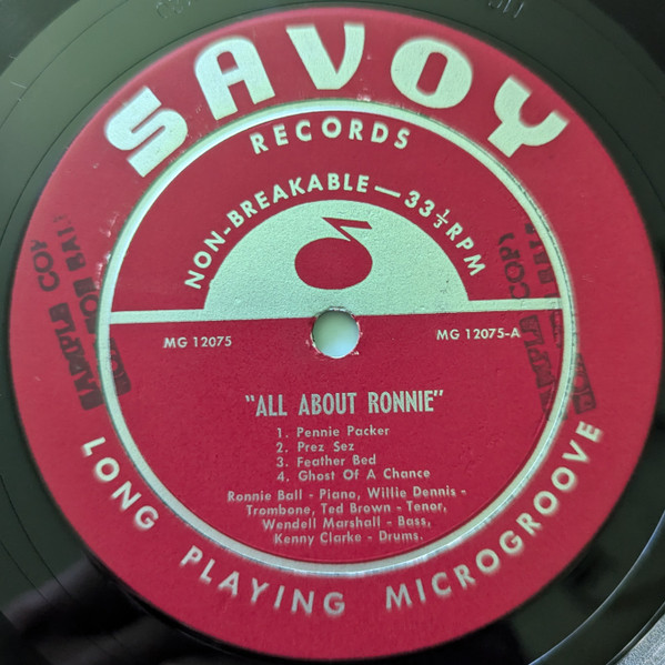 Ronnie Ball - All About Ronnie | Savoy Records (MG 12075) - 3