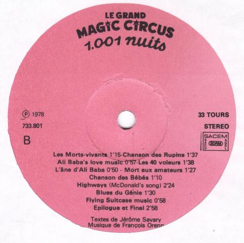 Le Grand Magic Circus - 1.001 Nuits | Not On Label (Le Grand Magic Circus Self-released) (733 801) - 4