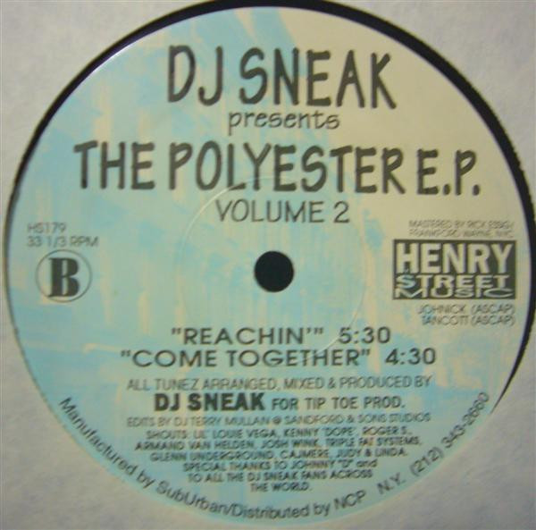 DJ Sneak - The Polyester E.P. Volume 2 | Henry Street Music (HS179) - 2
