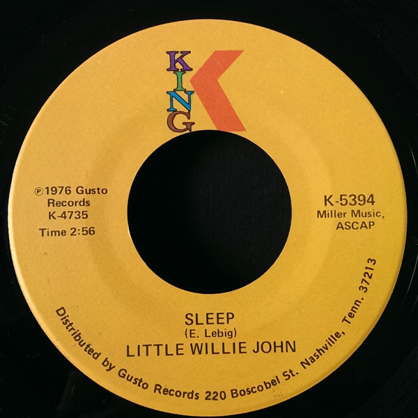Little Willie John - Sleep / There's A Difference | King Records (K-5394)