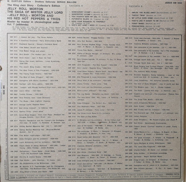 Jelly Roll Morton And Jelly Roll Morton's Red Hot Peppers & Jelly Roll Morton Trio - The Saga Of Mister Jelly Lord Vol. 7 | Joker (SM 3556) - 2 Jelly Roll Morton And Jelly Roll Morton's Red Hot Peppers & Jelly Roll Morton Trio - The Saga Of Mister Jelly Lord Vol. 7 | Joker (SM 3556) - 2