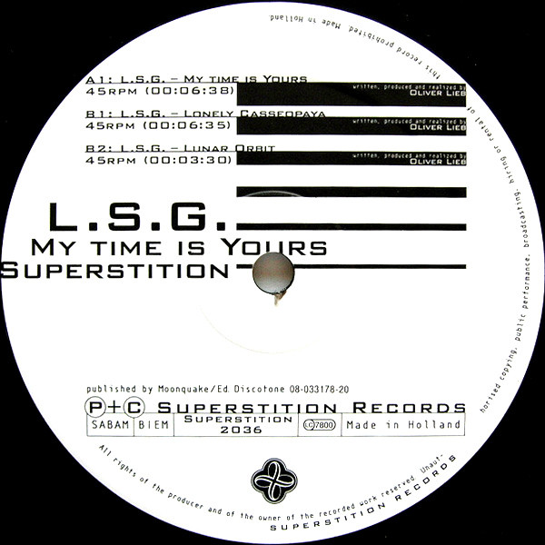 L.S.G. - My Time Is Yours | Superstition (SUPERSTITION 2036) - 4