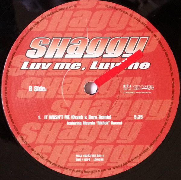 Shaggy - Luv Me, Luv Me | Big Yard Music Group Ltd. (MCST 40263) - 4
