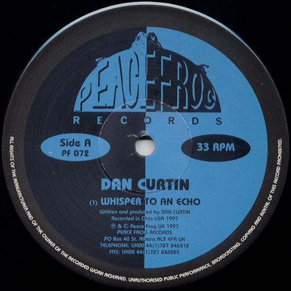 Dan Curtin - Whisper To An Echo | Peacefrog Records (PF072)