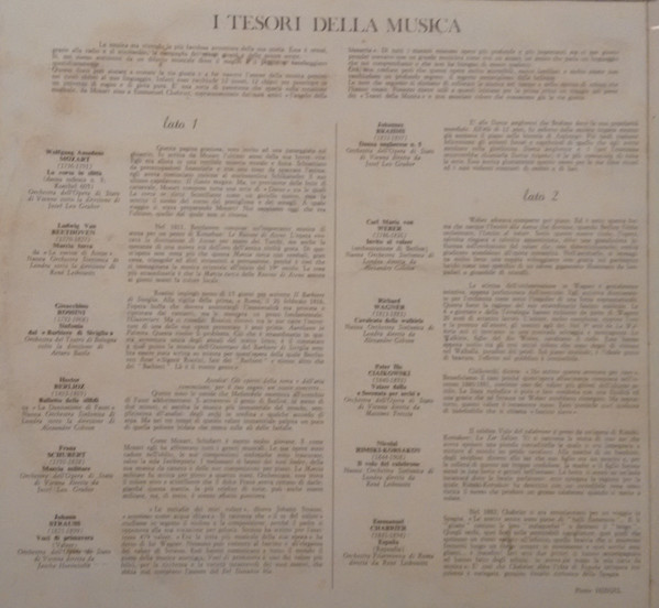 Various - I Tesori Della Musica | Selezione Dal Reader's Digest (TM 68/1)