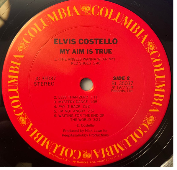 Elvis Costello - My Aim Is True | Columbia (JC 35037) - 3