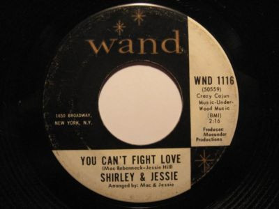Shirley & Jessie - Ivory Tower / You Can't Fight Love | Wand (WND 1116) - 2