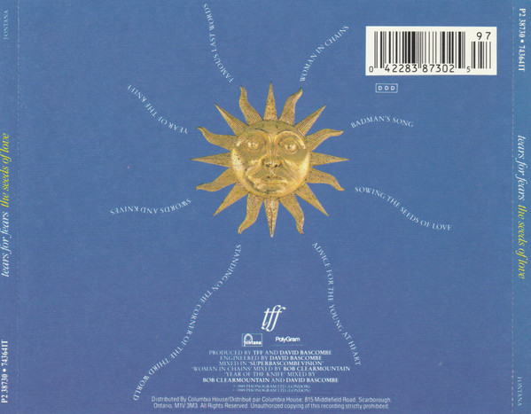 Tears For Fears - The Seeds Of Love | Fontana (P2 38730) - 2