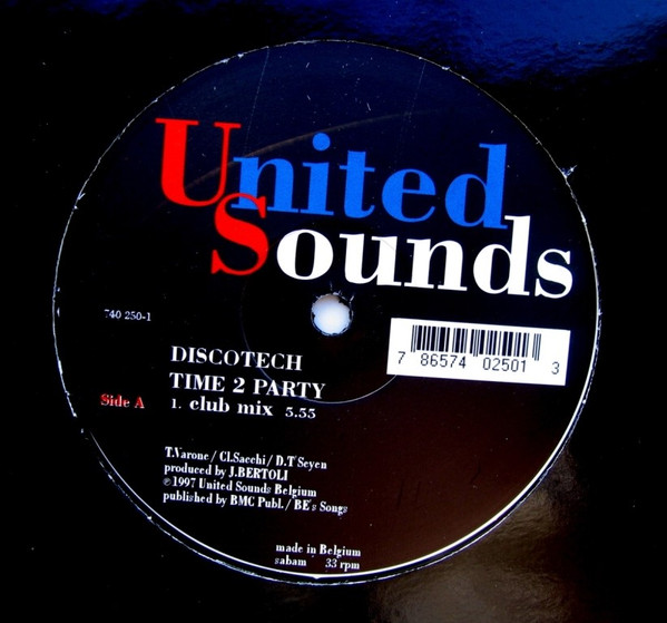 Discotech - Time 2 Party | United Sounds Belgium (740 250-1)