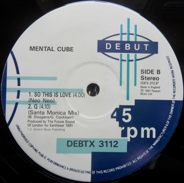 Mental Cube - So This Is Love | Debut (DEBTX 3112) - 4