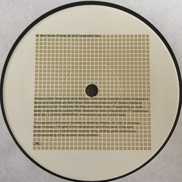 Ben Onono - Simple Life | Polydor (BEN 3) - 4
