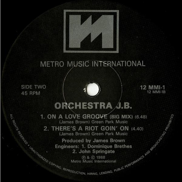 Orchestra JB - On A Love Groove | Metro Music International (12 MMI-1) - 4
