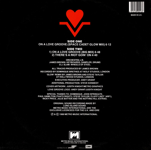 Orchestra JB - On A Love Groove | Metro Music International (12 MMI-1) - 2