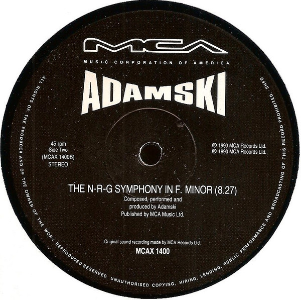 Adamski - Killeremix | MCA Records (MCAX 1400) - 4 Adamski - Killeremix | MCA Records (MCAX 1400) - 4