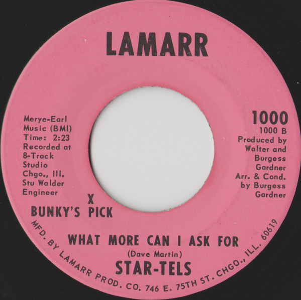 The Star-Tells - Exterminator Man / What More Can I Ask For | Lamarr (1000) - 2