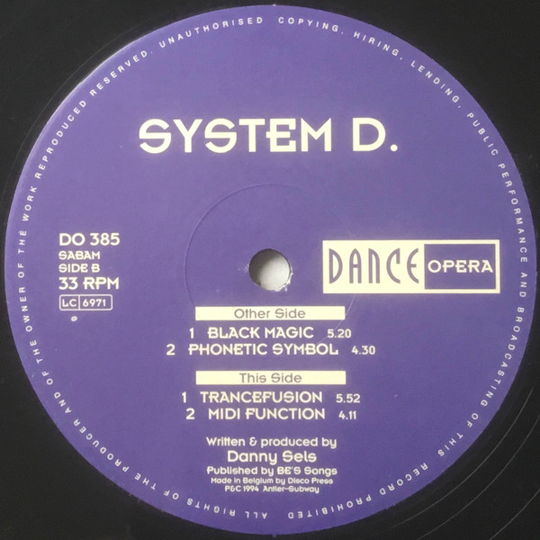 System D - Black Magic | Dance Opera (DO 385) System D - Black Magic | Dance Opera (DO 385)