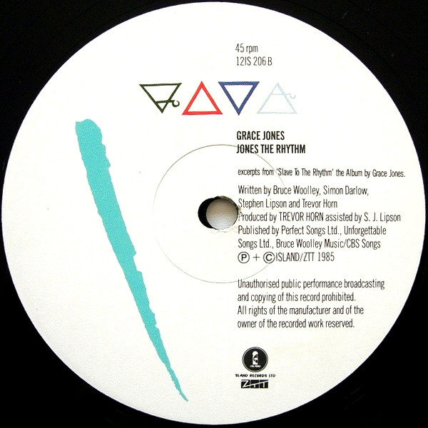 Grace Jones - Slave To The Rhythm | ZTT (12IS 206) - 4