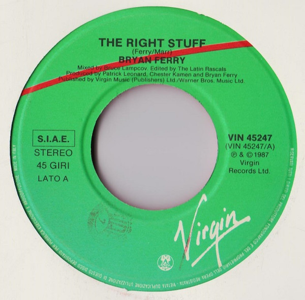 Bryan Ferry - The Right Stuff | Virgin (VIN 45247) - 3
