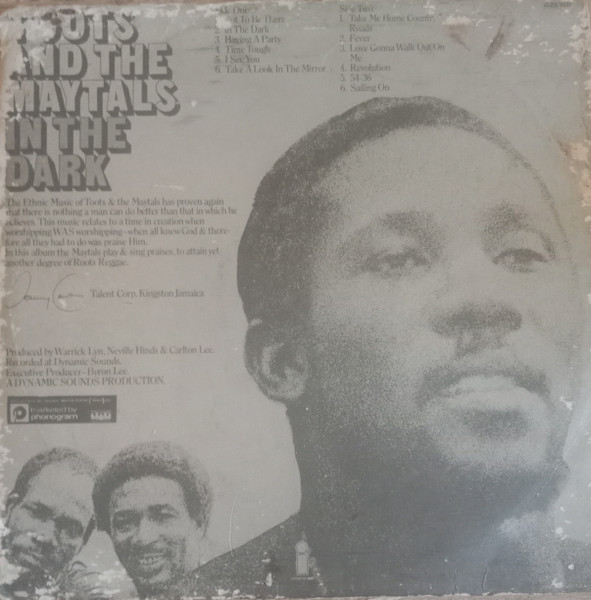 Toots & The Maytals - In The Dark | Philips (ILPS 9231) - 2 Toots & The Maytals - In The Dark | Philips (ILPS 9231) - 2