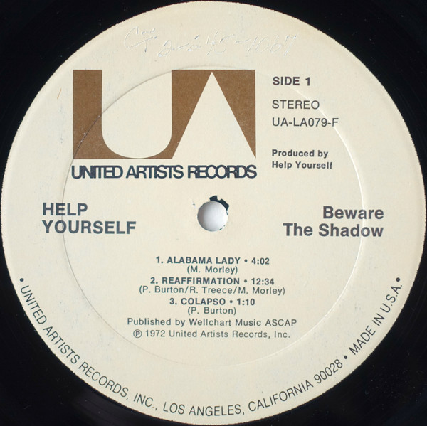 Help Yourself - Beware The Shadow | United Artists Records (UA-LA079-F) - 3