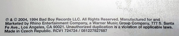 Notorious B.I.G. - Ready To Die | Bad Boy Entertainment (RCV1 724724) - 4