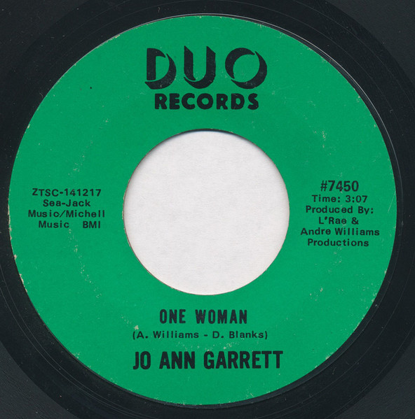 Jo Ann Garrett - One Woman / I'm A Now Girl (Do It Now) | Duo Records (#7450)