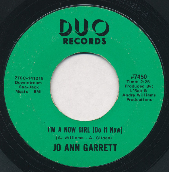 Jo Ann Garrett - One Woman / I'm A Now Girl (Do It Now) | Duo Records (#7450) - 2