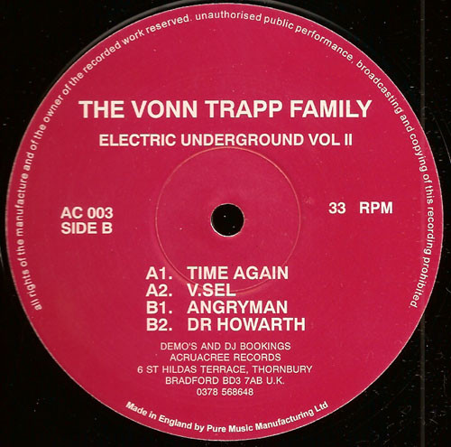 The Vonn Trapp Family - Electric Underground Vol II | Acruacree (AC 003) - main