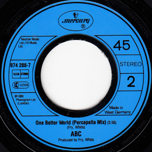 ABC - One Better World | Mercury (874 288-7) - 4