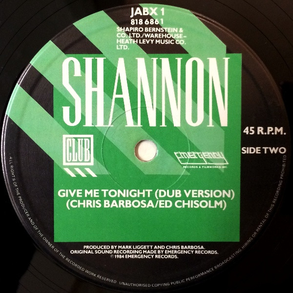 Shannon - Give Me Tonight | Club (JABX 1) - 4