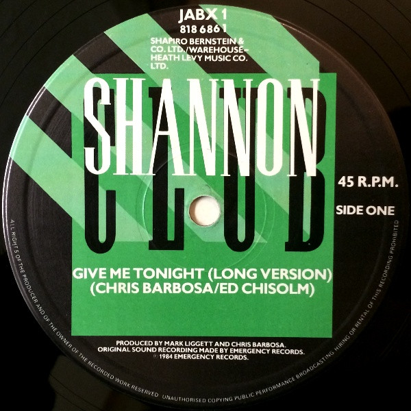 Shannon - Give Me Tonight | Club (JABX 1) - 3