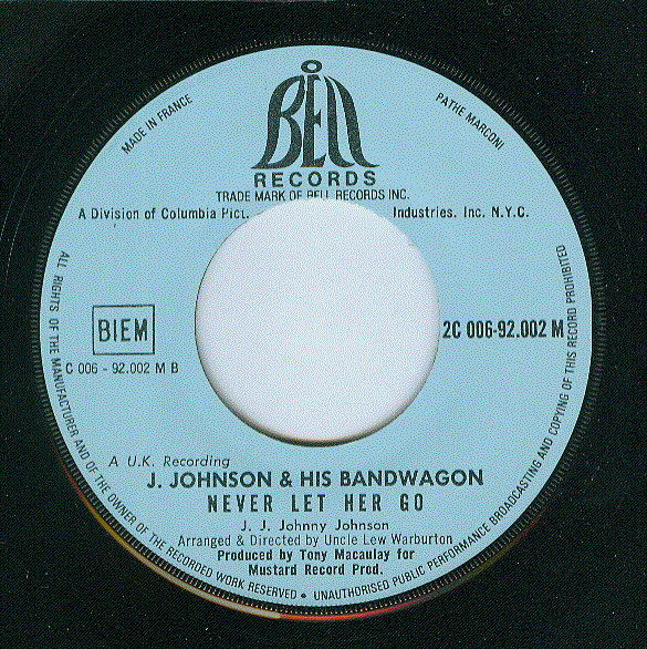 Johnny Johnson And The Bandwagon - (Blame It) On The Pony Express | Bell Records (2 C 006 - 92002) - 4