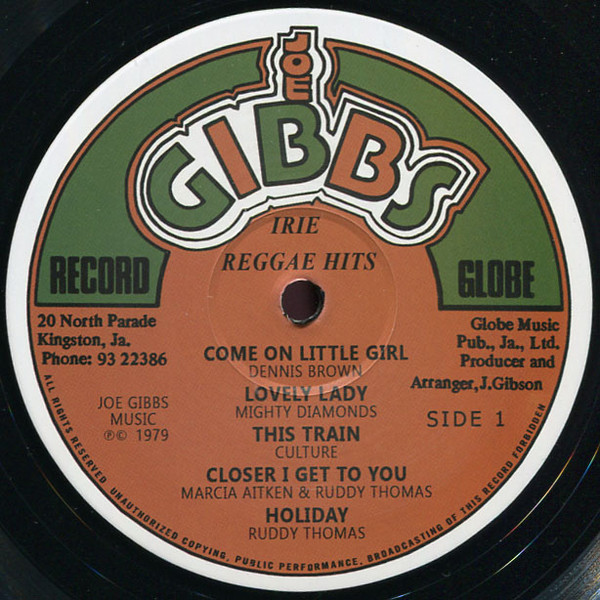 Various - Irie Reggae Hits | Joe Gibbs Record Globe (JG IRH 01) - 3