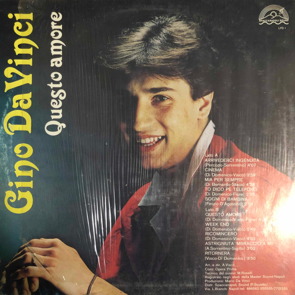 Gino Da Vinci - Questo Amore | Spaccanapoli Sound (LPD 1) - 2