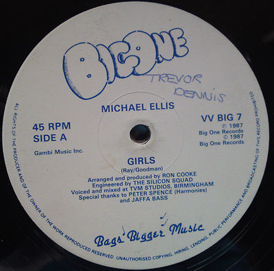 Michael Ellis - Girls | Big One Records (VV BIG 7) - main