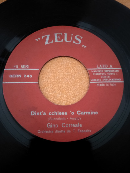 Gino Correale - Din't'A Cchiesa 'O Carmine | Zeus (BERN 246) - main Gino Correale - Din't'A Cchiesa 'O Carmine | Zeus (BERN 246) - main
