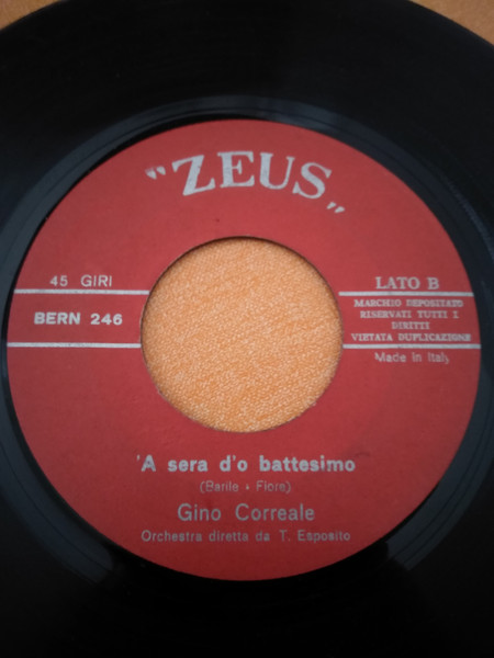 Gino Correale - Din't'A Cchiesa 'O Carmine | Zeus (BERN 246) - 2 Gino Correale - Din't'A Cchiesa 'O Carmine | Zeus (BERN 246) - 2