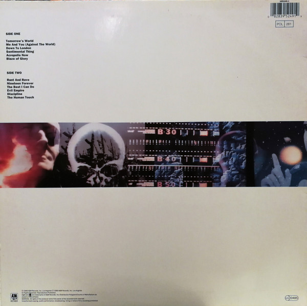 Joe Jackson - Blaze Of Glory | A&M Records (395249-1)