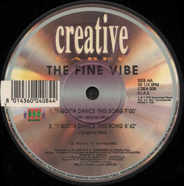 The Fine Vibe - I Gotta Dance This Song | Creative Label (CREA 008) - 2