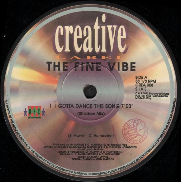 The Fine Vibe - I Gotta Dance This Song | Creative Label (CREA 008)
